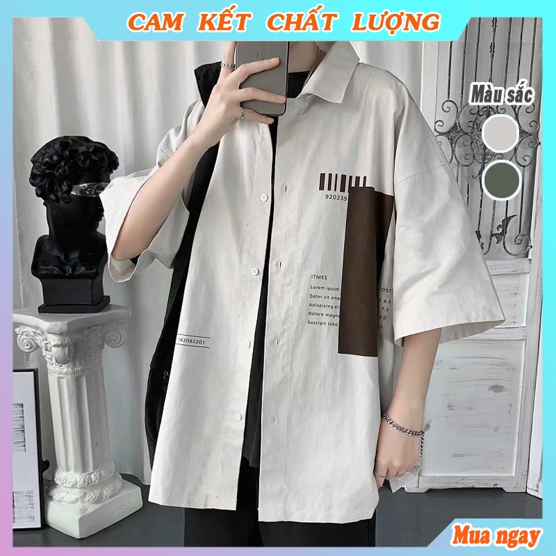 Áo sơ mi kaki nam tay ngắn khoác ngoài, áo sơ mi form rộng họa tiết, kiểu dáng Hàn Quốc đẹp freeship mã SM03 - Hàng mới
