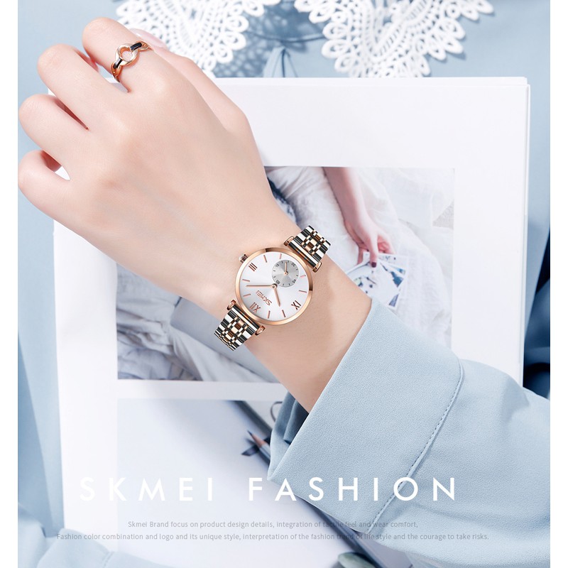 Đồng Hồ SKMEI 9198 Chuyển Động Thạch Anh Với Dây Đeo Từ Inox Thời Trang Sang Trọng Dành Cho Cặp Đôi | BigBuy360 - bigbuy360.vn