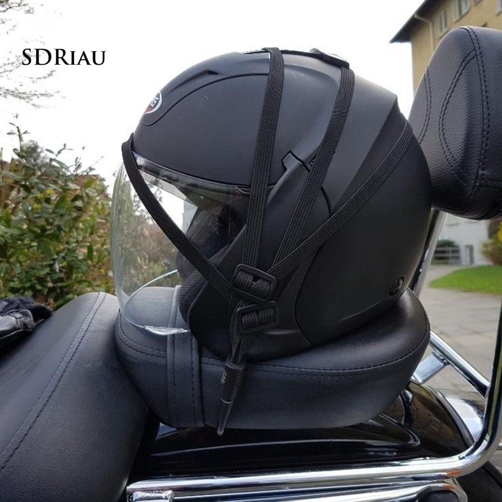 Dây Đai Co Giãn Gắn Mũ Bảo Hiểm Có 2 Móc Cho Xe Mô Tô