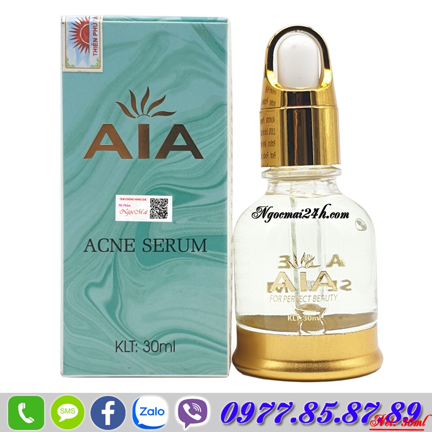 Serum mụn trà xanh 30ml Mỹ Phẩm AIA acne serum