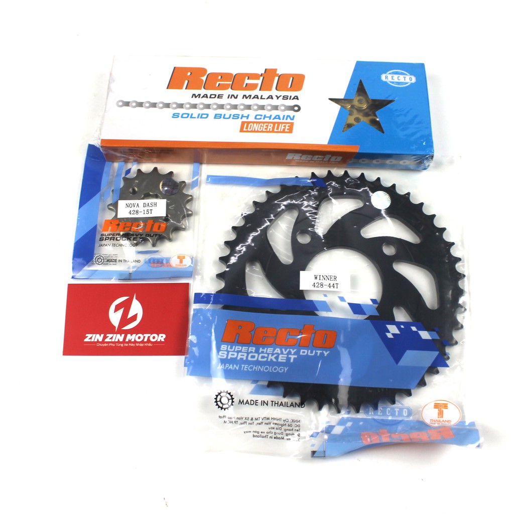 Bộ Nhông Sên Dĩa Recto Cho Sonic 150R, Winner GTR - Zin Zin Motor