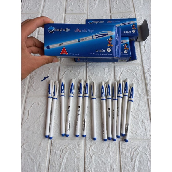 bút bi nước hoa việt.bút mực xanh học sinh
