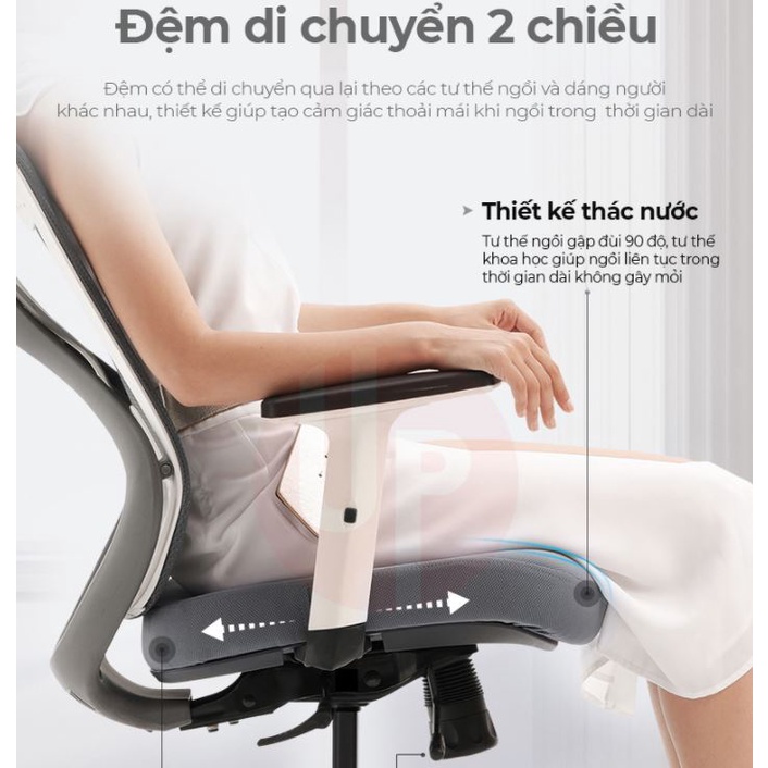 Ghế Văn Phòng Làm Việc Công Thái Học Cao Cấp HBADA Ergonomic Geek (Xiaomi Youpin) - 10 năm bán chạy nhất Tmall