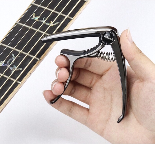 Capo guitar acoustic cao cấp thiết kế kèm cậy nhổ chốt đàn chất lượng dành cho đàn ghi ta sử dụng dây sắt ENZI