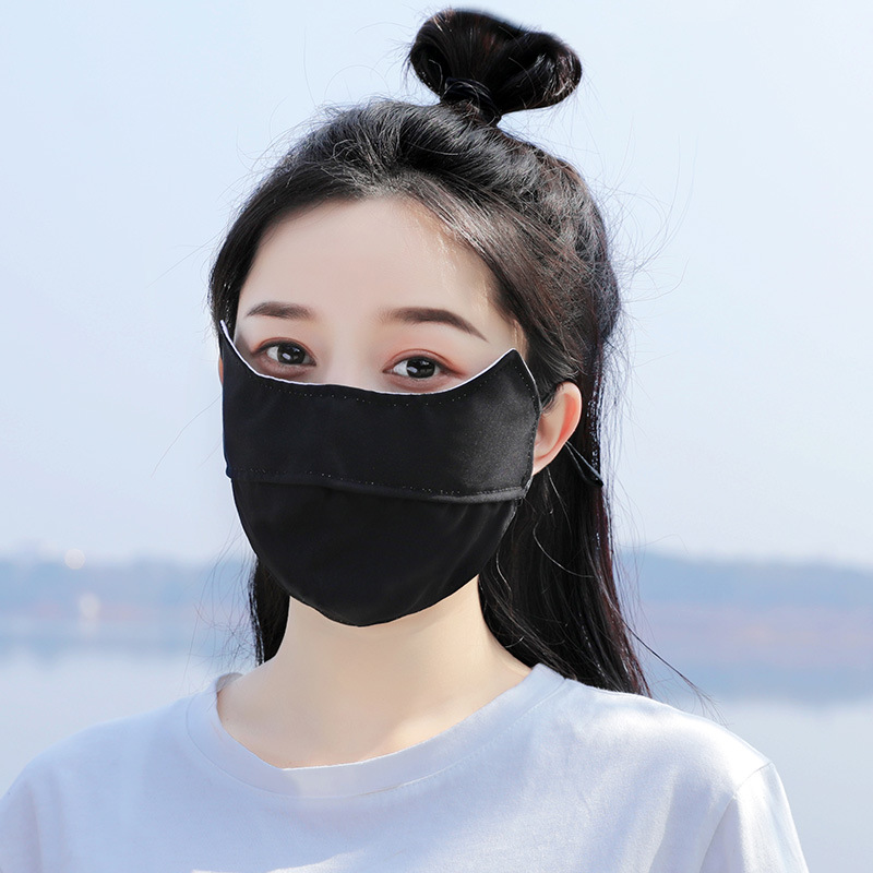 Khẩu Trang cotton Lụa Lạnh Mỏng Chống Nắng Thời Trang Cho Nam Nữ