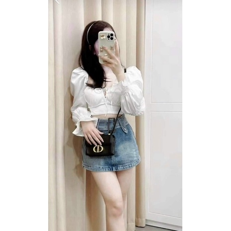 CHÂN VÁY BÒ KÈM ĐAI SIÊU HÓT QUẢNG CHÂU LOẠI 1 MS30166