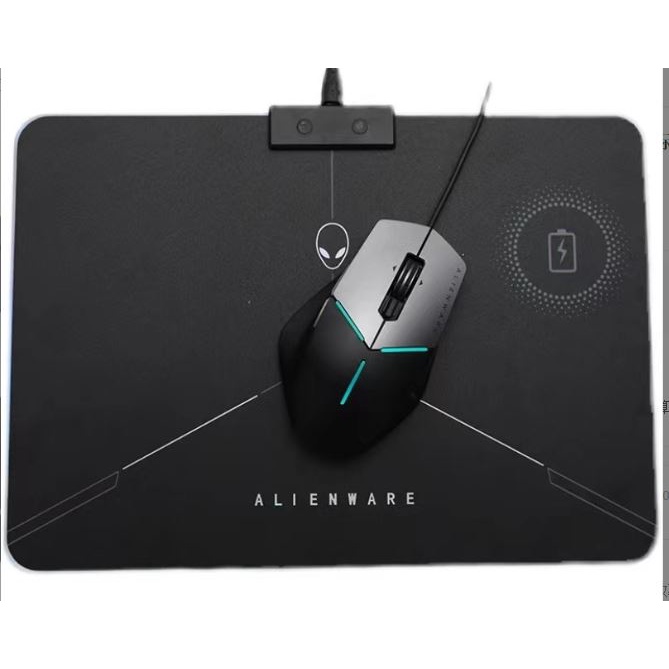 Lót chuột pad alienware led RGBW sạc không dây