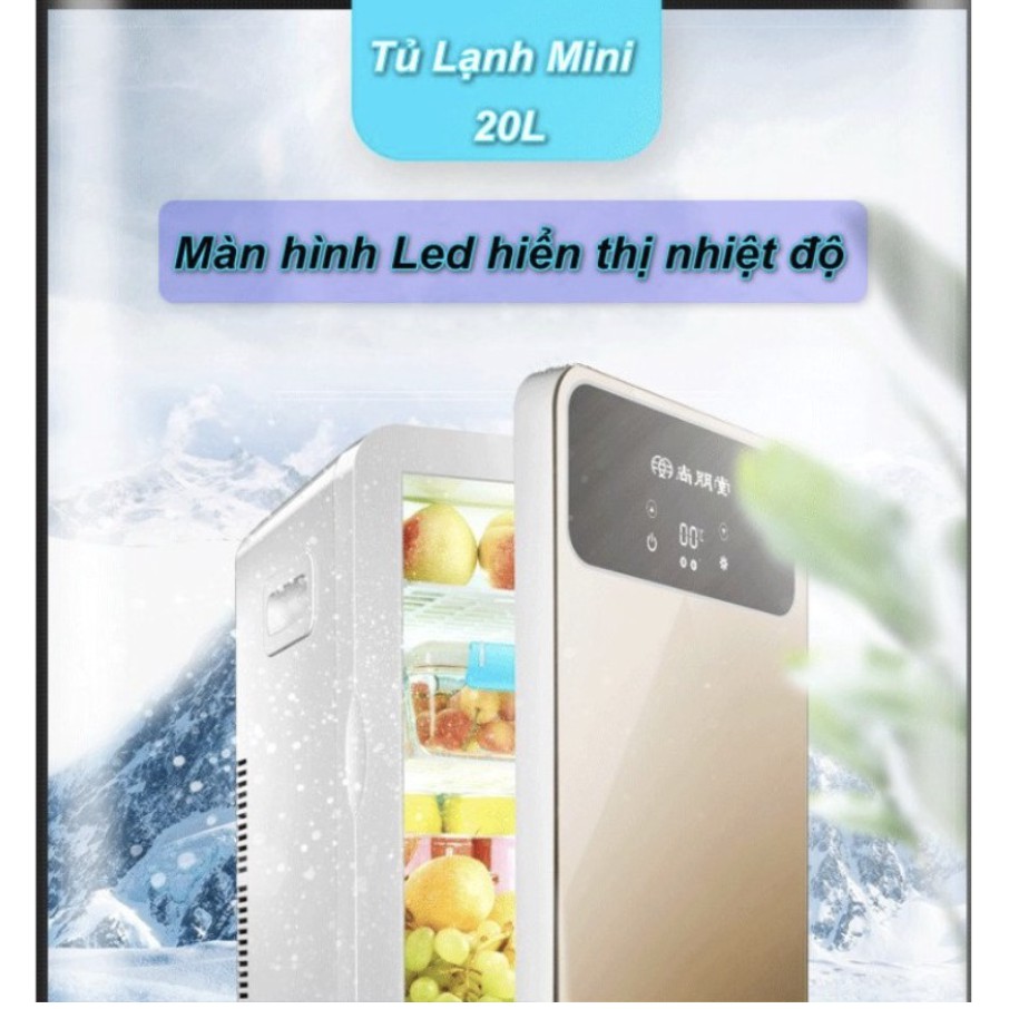 Tủ lạnh 20L Huyndai có màn hình LCD điều chỉnh nhiệt độ - Cao Cấp