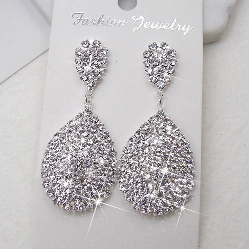 925 Stud Earring Shining Earrings Fine Jewelry Woman Anti Allergy Diamonds Fashion Women Trendy Party