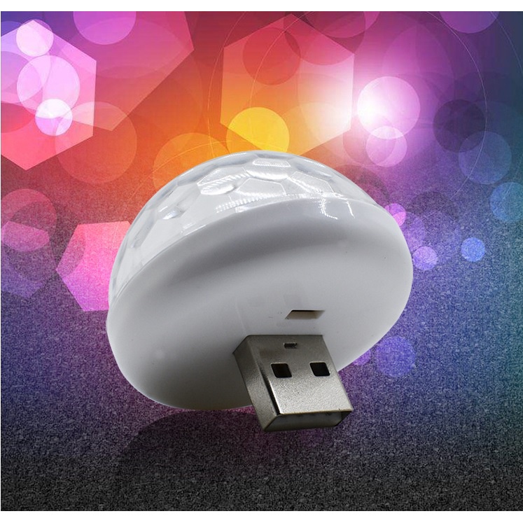 [HCM] Đèn Led Vũ Trường Usb Mini Đủ Màu Ảo Diệu Siêu Đẹp Nhỏ Gọn Chớp Tắt Theo Nhạc