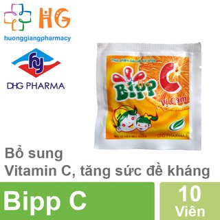 Viên ngậm vitamin c Bipp C vị cam Kẹo ngậm thơm miệng Giúp tăng cường sức