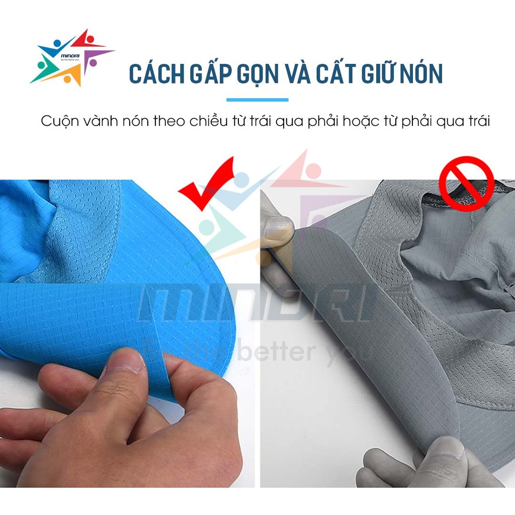 Mũ Chạy Bộ Chống Năng Siêu Nhẹ Aonijie E4107 - Vải Mềm Gấp Gọn, Thấm Hút Tốt