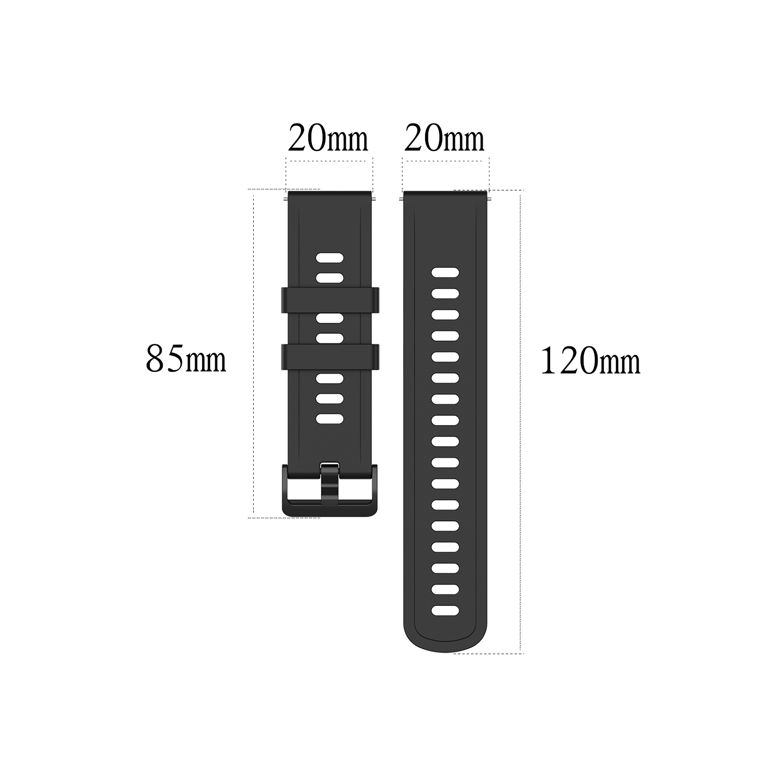 Dây đeo Silicon thay thế dành cho đồng hồ thông minh Haylou Reyluou Ls01