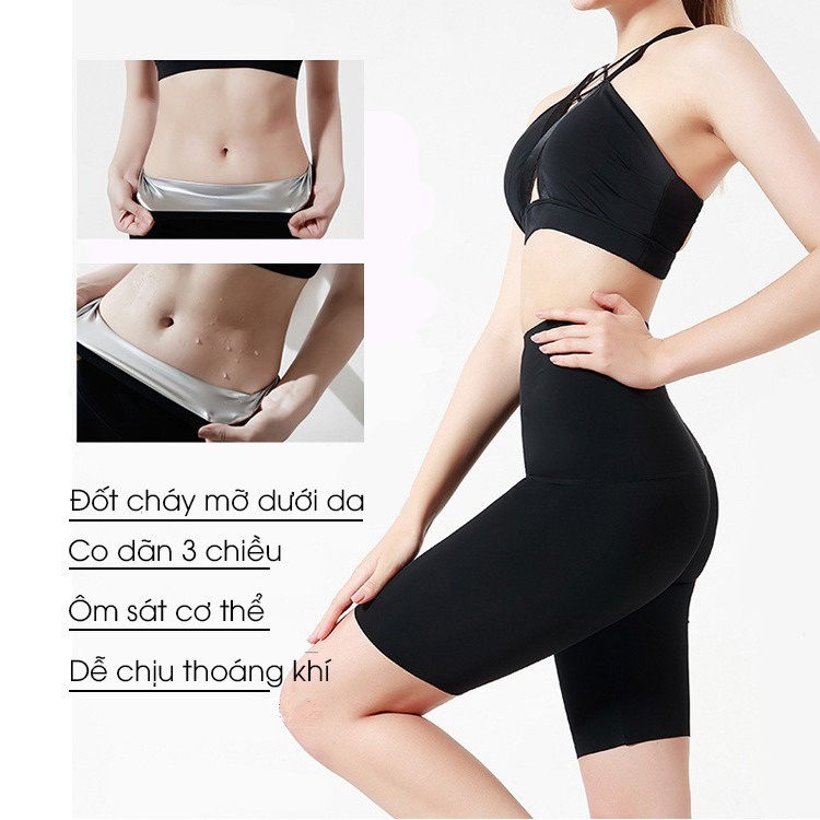 QUẦN TAN MỠ QUẦN LEGGING CỠ LỬNG NANO SINH NHIỆT, TAN MỠ BỤNG, GIẢM EO THON,ĐỊNH HÌNH NÂNG MÔNG, CO GIÃN TỐT