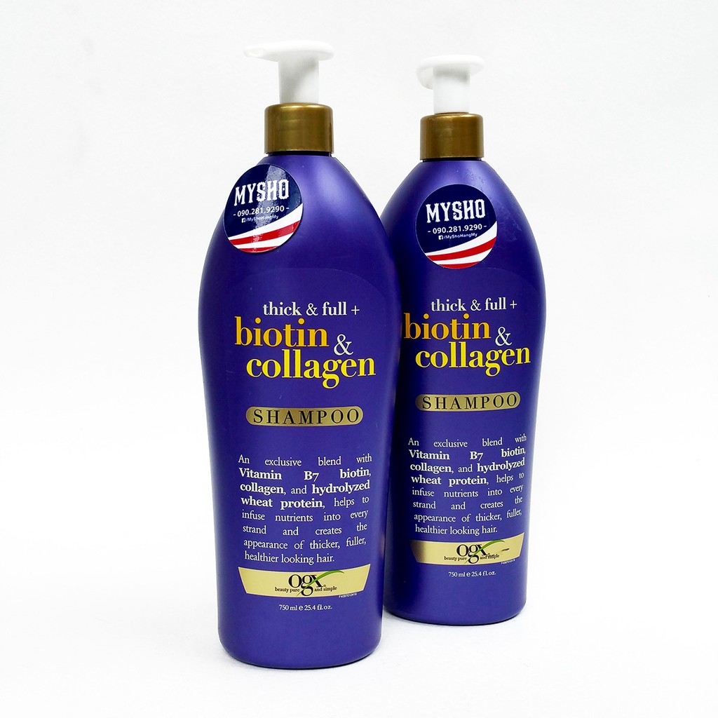 Dầu Xả Biotin & Collagen 750ml -Phục hồi và ngăn ngừa rụng tóc (1 Chai)