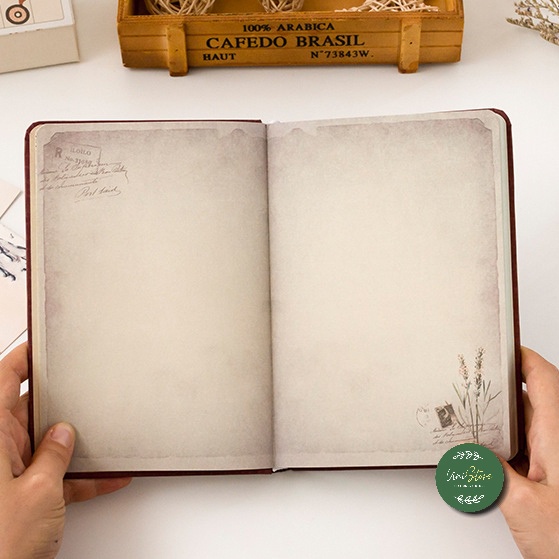 Sổ tay vintage - sổ ghi chép phong cách cổ điển tinh tế Beuties - 300 tr