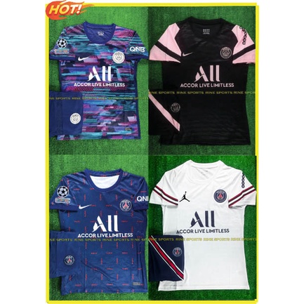 Hàng Thailand Bộ PSG - Paris Saint Germain trắng hàng Super thailand 2021-2022 Giống thi đấu