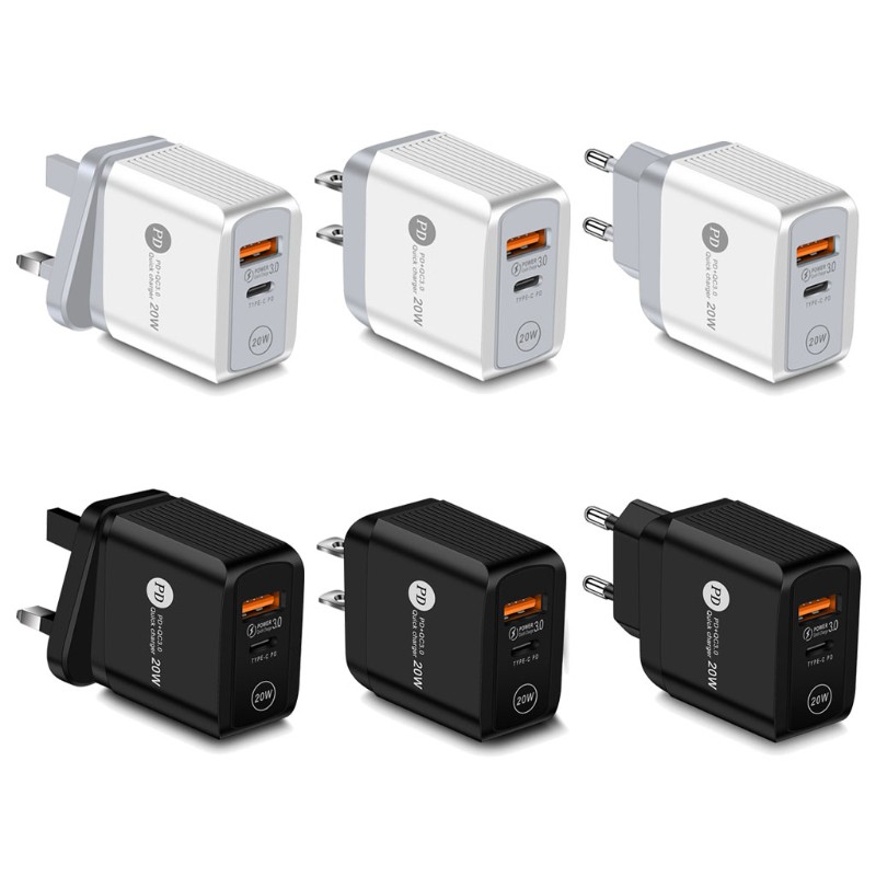 Củ sạc nhanh usb điện thoại di động QC3.0 + PD20W