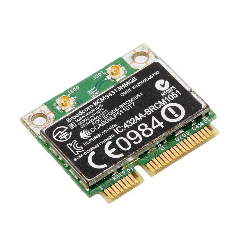 Card Mini PCI-E 802.11n kết nối Wifi Bluetooth BCM94313HMGB 600370-001