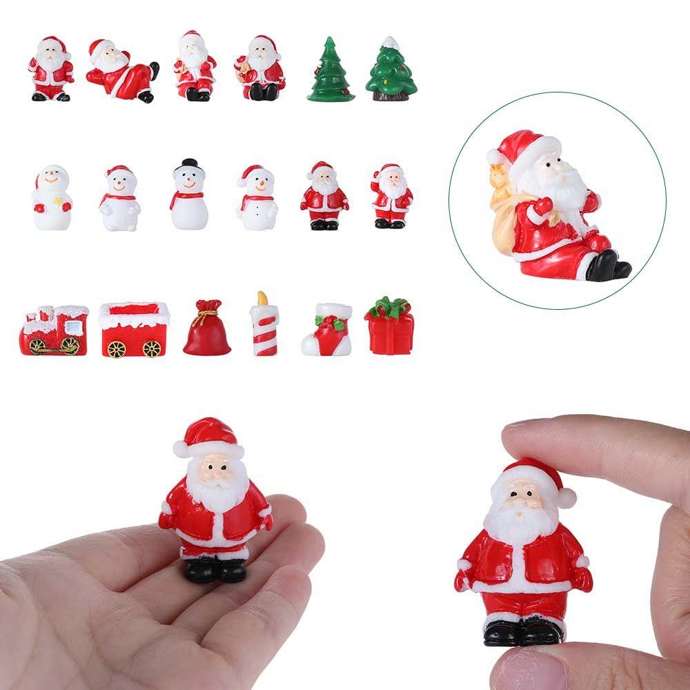 1 Phụ Kiện Trang Trí Phong Cảnh Giáng Sinh Hình Ông Già Noel Người Tuyết