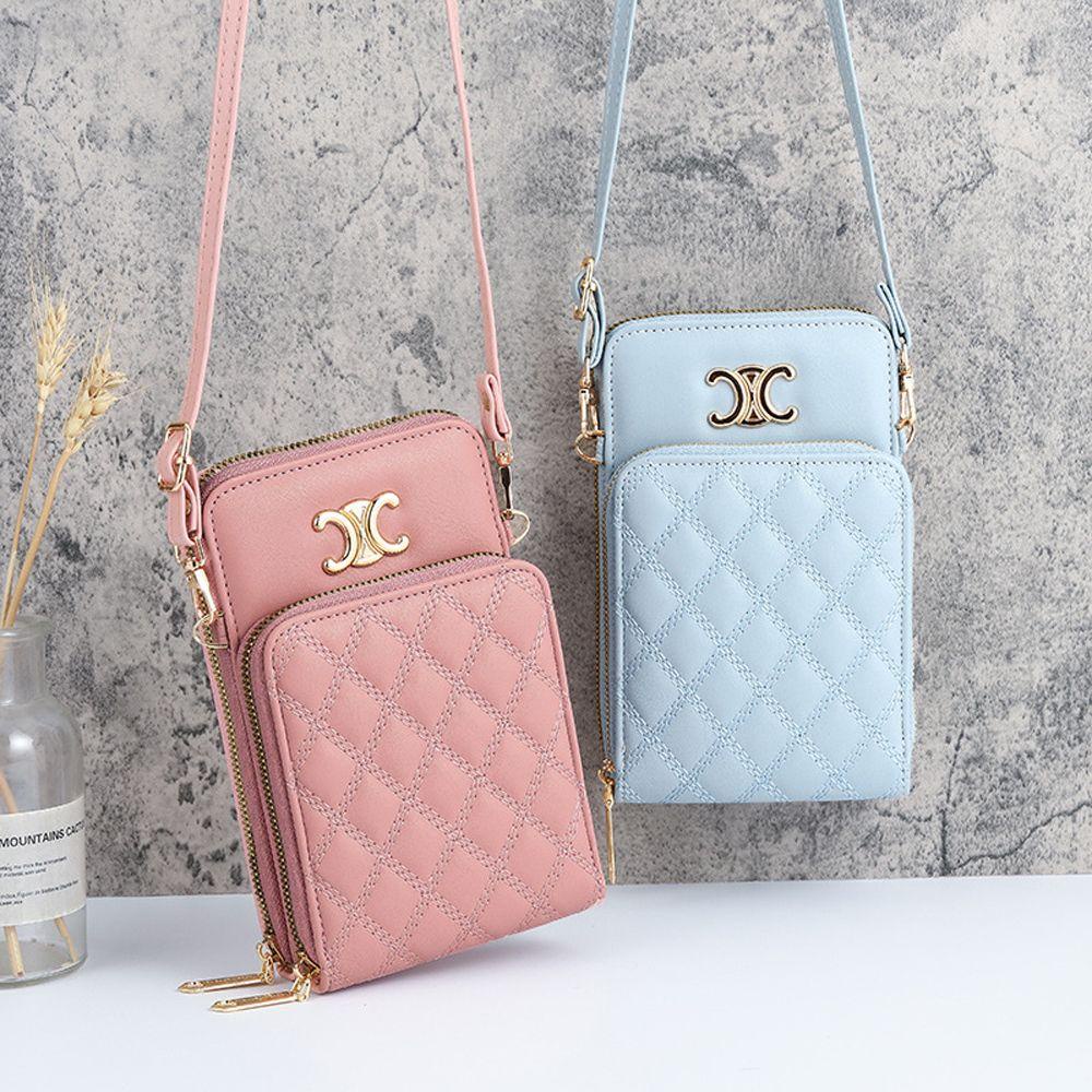 LILYES Túi Da PU Đeo Chéo Có Khóa Kéo Phong Cách Vintage