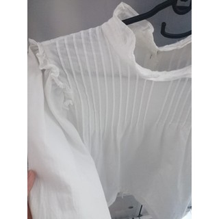 Áo babydoll trắng