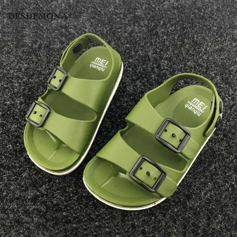 Sandal PVC chống trượt phong cách Anh Quốc hợp thời trang cho bé 1-4 tuổi