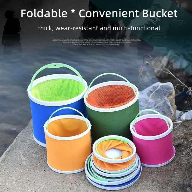 Xô Đựng Cá Có Thể Gấp Gọn Đa Năng Tiện Dụng