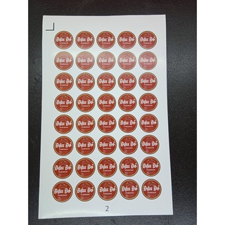 Set 10 (Có sẵn) 40 Tem dán nhân bánh trung thu CHICHITA