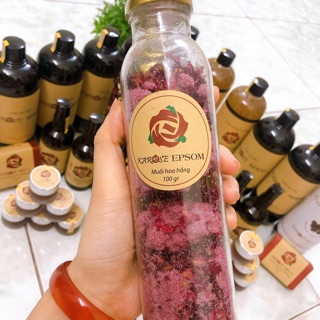 Muối tắm hoa hồng