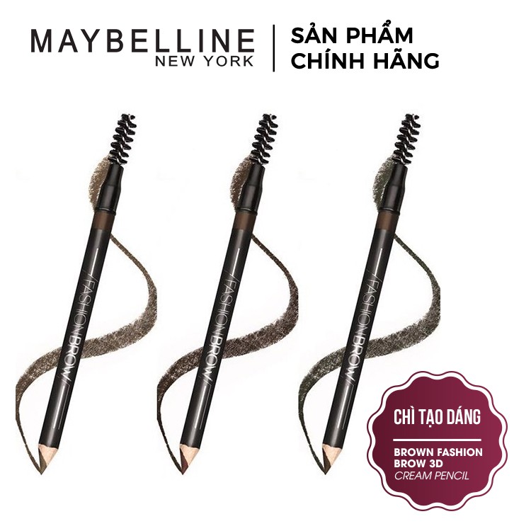 [CHÍNH HÃNG] Chì Tạo Dáng Mày 2 Trong 1 Maybelline Fashion Brow Cream Brush 1,5g PM702