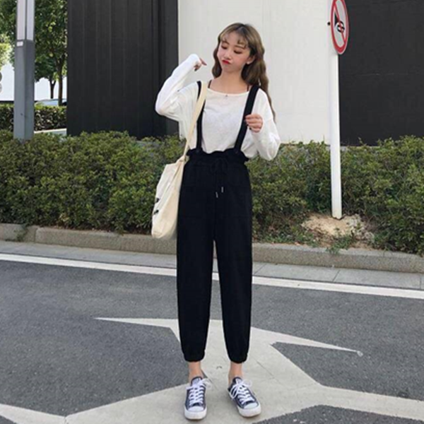 Quần Yếm Dáng Rộng Phong Cách Hàn Quốc Thời Trang Mùa Thu Cho Nữ | BigBuy360 - bigbuy360.vn