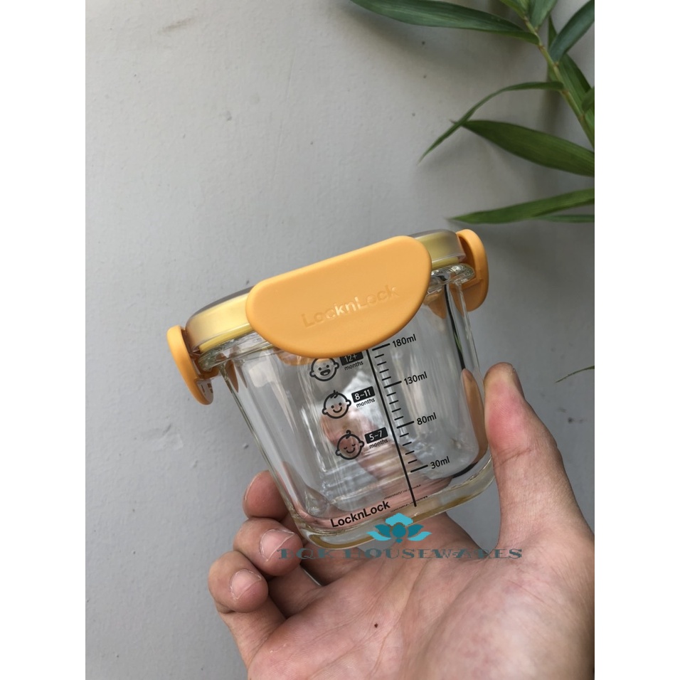 Set hộp thủy tinh chia vạch nắp nhựa tritan 260ml - LLG510S3