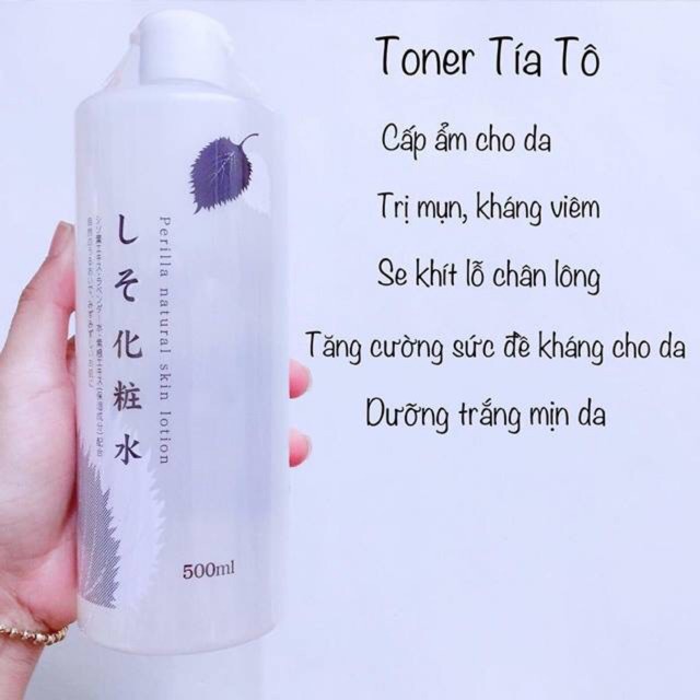 Nước Hoa Hồng Tía Tô, Diếp Cá 500ml - Nhật Bản