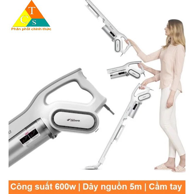 [Mã ELMS5 giảm 7% đơn 300K] Máy Hút Bụi Deerma DEM-DX700, DX700s Công Suất 600W (Đen,Trắng)