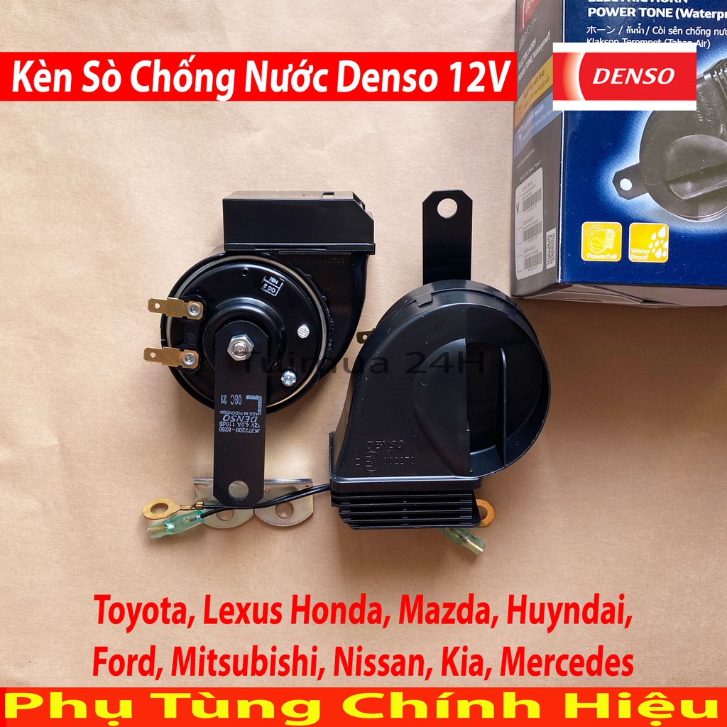 Kèn Sò Chống Nước Denso 12V Độ cho Oto và xe máy