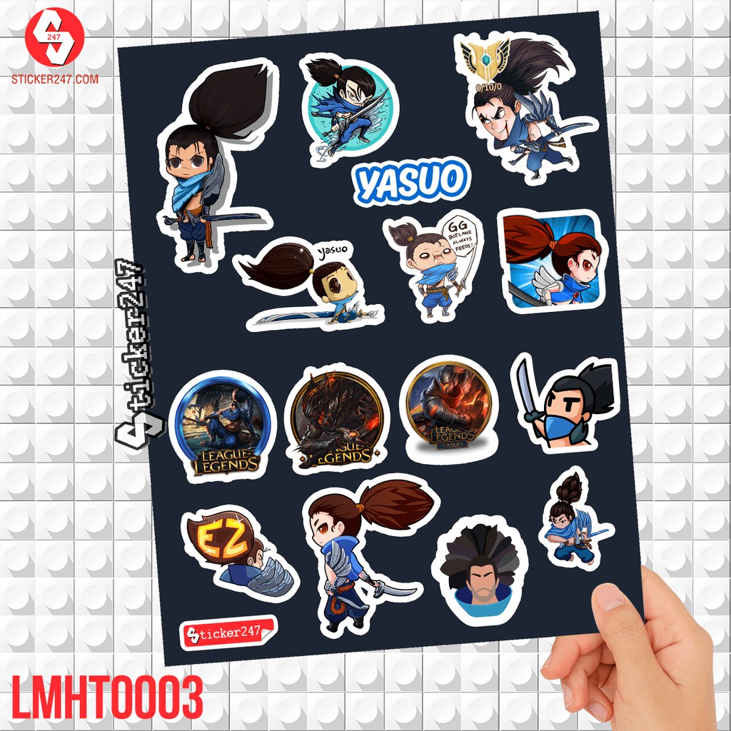 Sticker Dán Yasuo Liên Minh Huyền Thoại | LMHT0003 | Sticker LoL | Sticker Single | Sticker 247