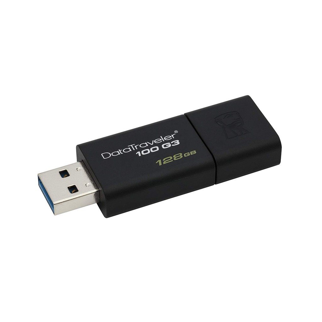 USB 3.0 Kingston DT100G3 128GB tốc độ upto 130MB/s + Cáp sạc micro USB tròn CB05 Romoss - Hãng phân phối chính thức