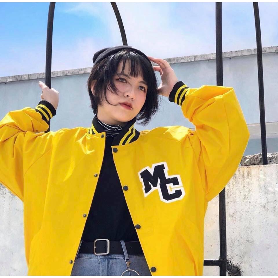 ÁO KHOÁC DÙ BOMBER JACKETS IN MC UNISEX NAM NỮ ULZZANG