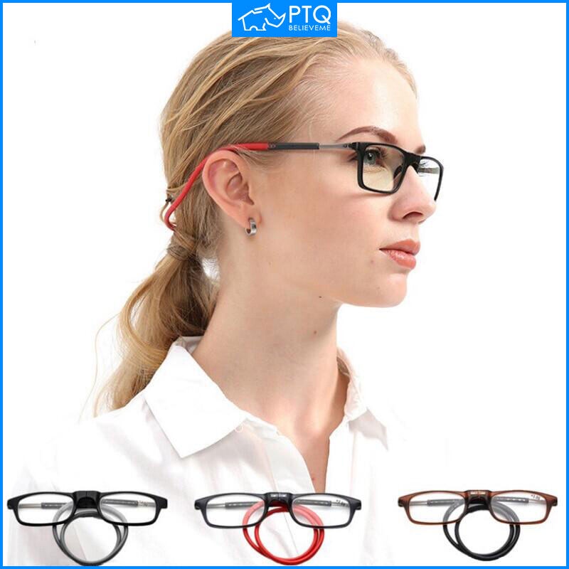 Kính Đọc Sách TR90 Có Dây Đeo Cổ Thiết Kế Nhỏ Gọn Cho Nam Và Nữ