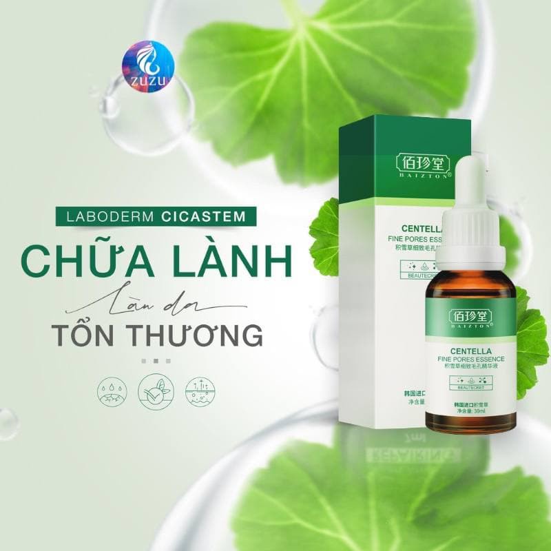 Tinh Chất Rau Má Giảm Mụn, Dịu Da đồng thời dưỡng ẩm hạn chế da tiết dầu, khiến da mềm mại săn chắc hơn WINKBEAUTY