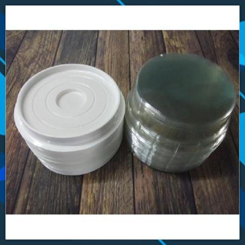 Bộ 100 hộp nhựa tròn đựng bánh đế trắng KT: 14.5 CM X CAO 5 CM - H24 Tròn thấp