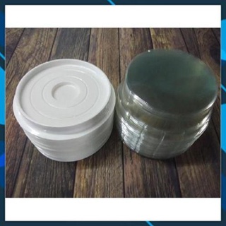 [Ảnh thật] Bộ 100 hộp nhựa tròn đựng bánh đế trắng H12 (12x5cm) - H24 (14x5cm)Tròn thấp