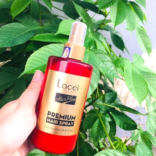 Xịt dưỡng lacei/ xịt dưỡng giữ nếp tóc lacei hair plexpremium hair spray 250ml - hàng công ty