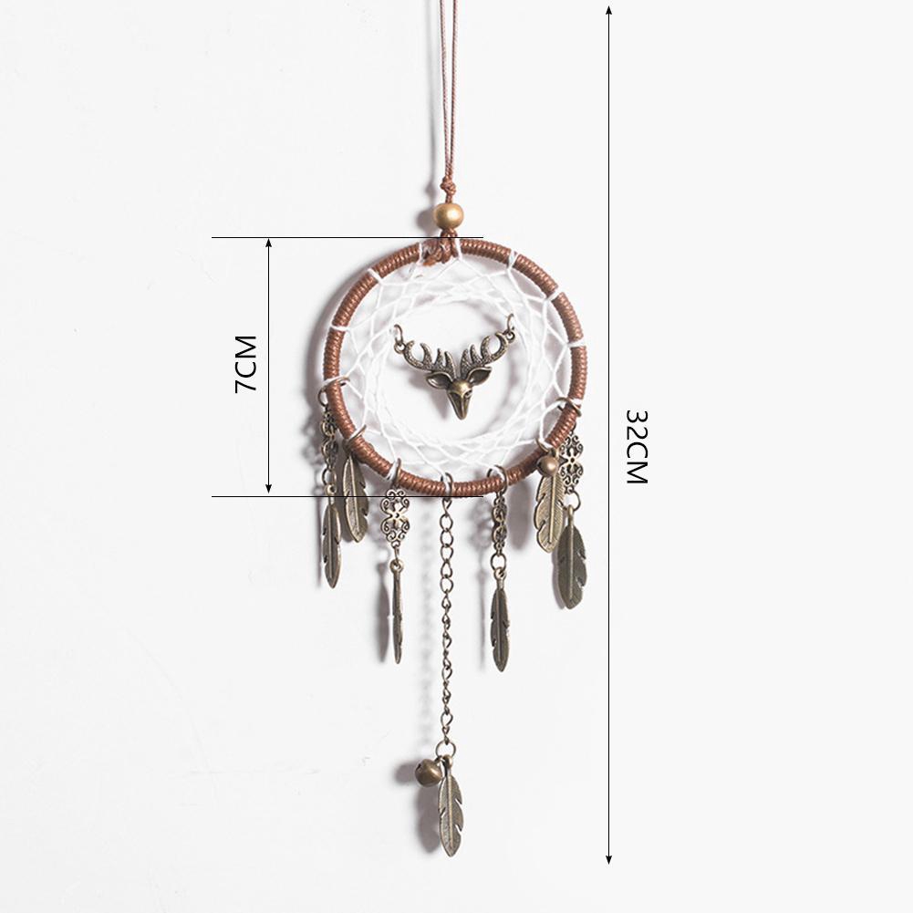 Dreamcatcher kiểu dáng độc đáo đính lông vũ dùng trang trí