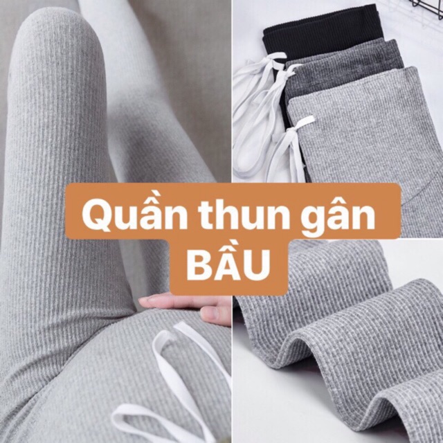 Quần bầu MÙA ĐÔNG có đỡ bụng chất thun tăm 𝐐𝐃𝟎𝟔