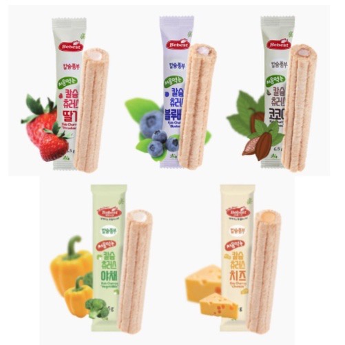 Bánh ăn dặm hình ống nhân kem Bebest Hàn Quốc cho bé từ 9 tháng - Bituti Shop