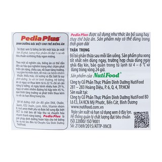 Sữa bột Nutifood Pedia Plus 900g (1 - 10 tuổi)