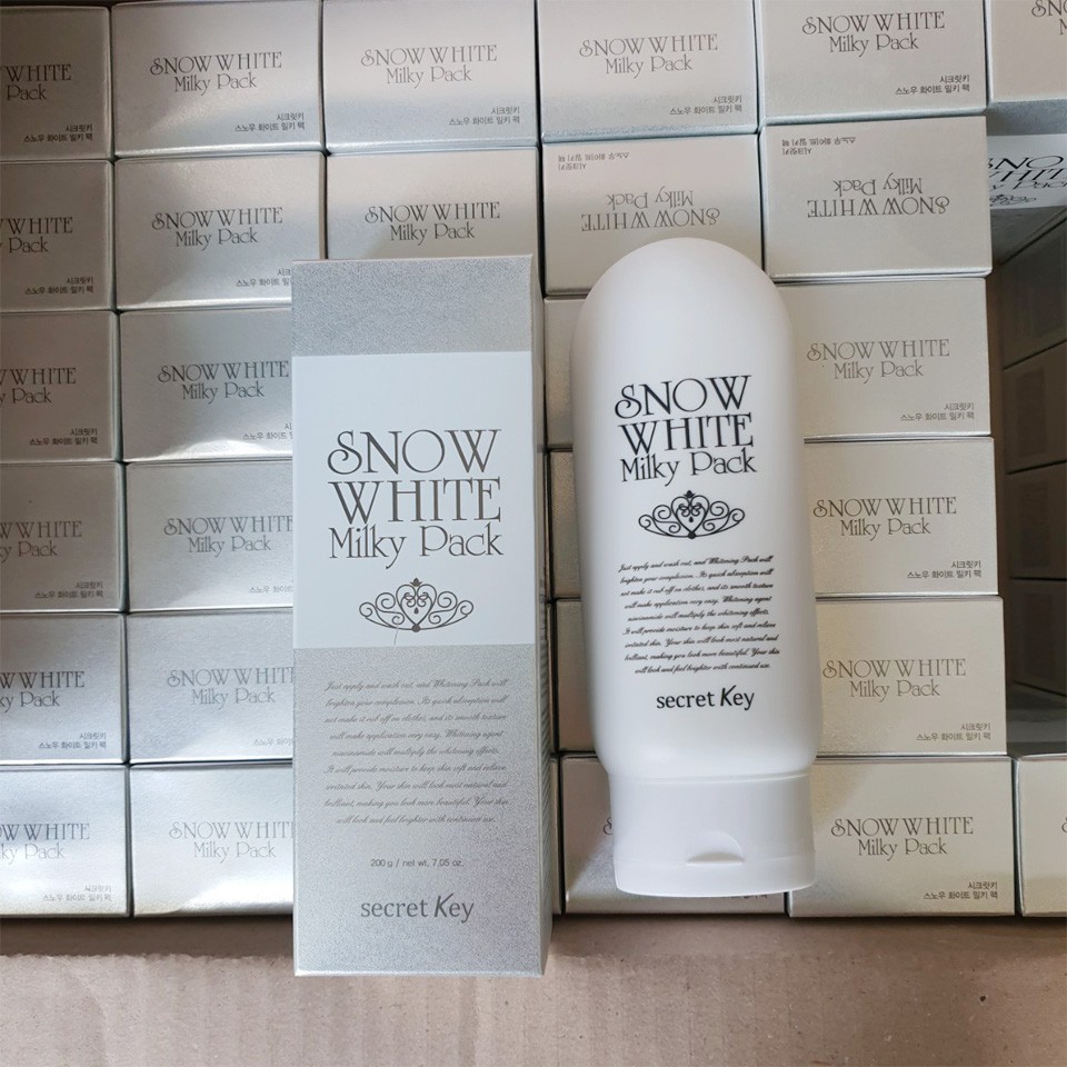 Kem tắm trắng Secret Key Snow White Milky Pack 200g