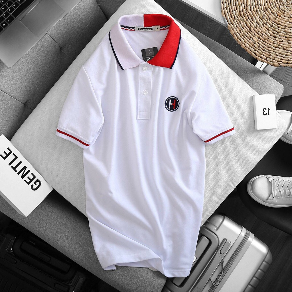 Áo Thun Polo Nam Có Cổ, Tay Ngắn AH858 - Chất Liệu Cotton Cá Sấu 100%, Form Suông Basic Thoáng Mát, Thoải Mái. | BigBuy360 - bigbuy360.vn